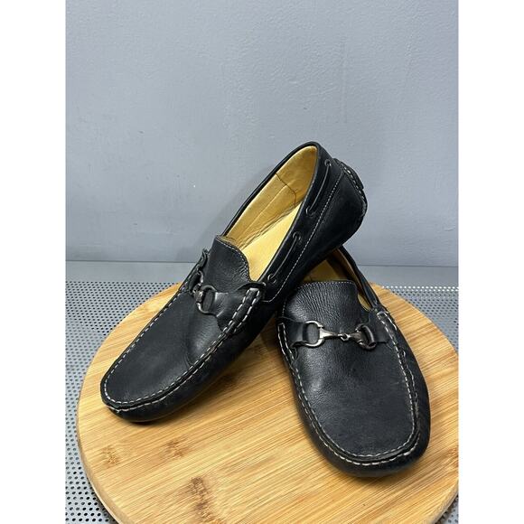 Claudio De Lorena Men's Black Driving Mocassins Designer Loafers Size 11.5 - Picture 1 of 11